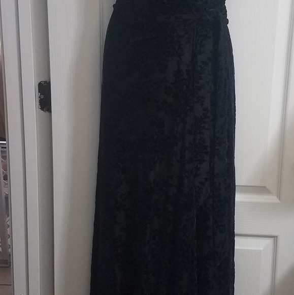 Dress the Population Black Velvet Wrap Dress NWT Size XL - Picture 6 of 11